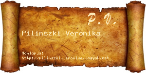 Pilinszki Veronika névjegykártya